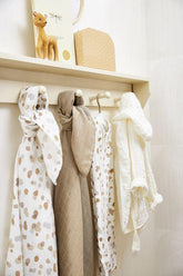 Meyco Swaddle 2-Pack Muslin Stains - Sand - 120x120cm - Mari Kali Stores Cyprus